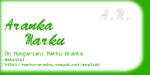 aranka marku business card